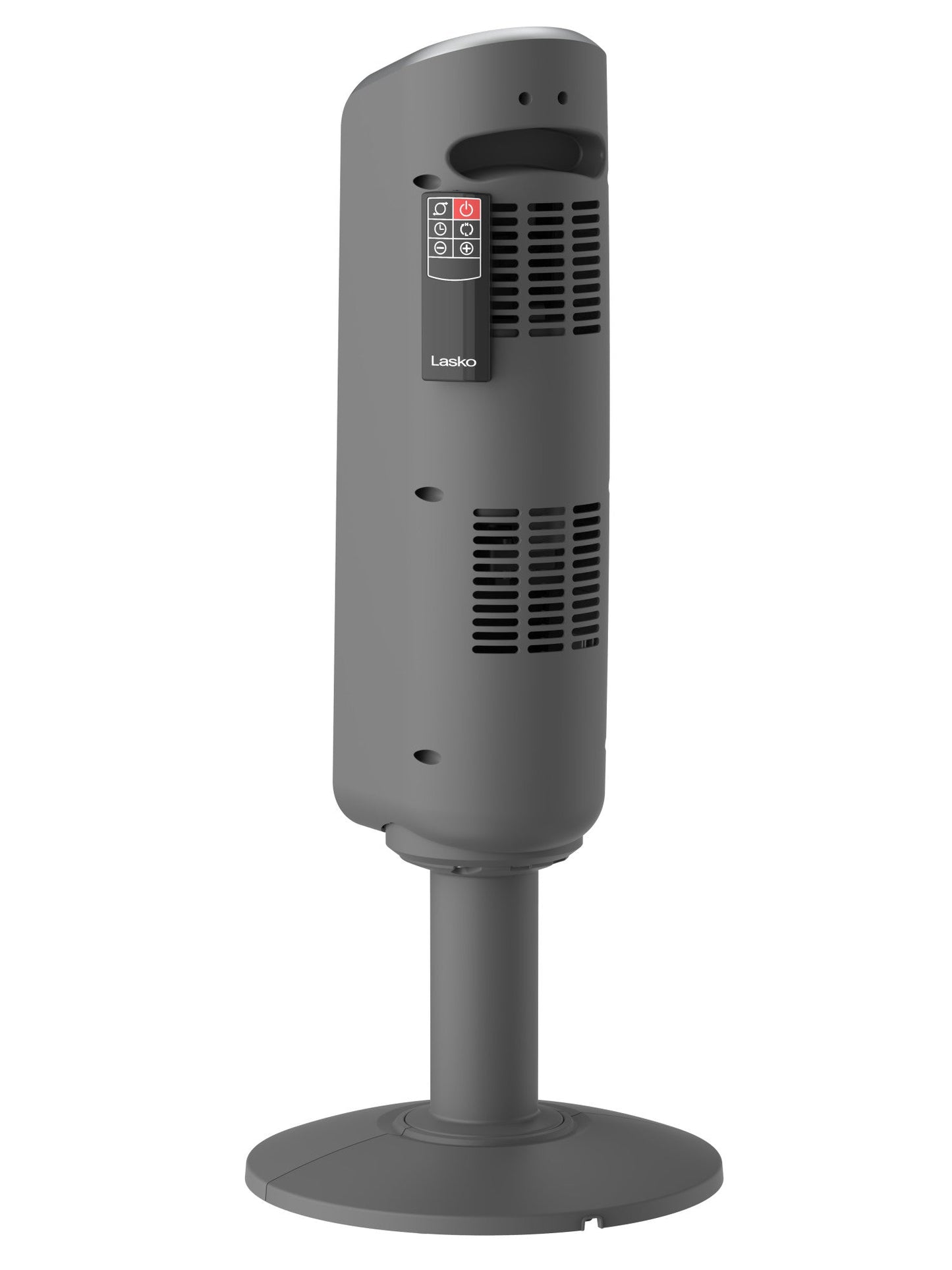 Lasko 1500W Electric Ceramic Pedestal Space Heater with Remote, 5397, Black