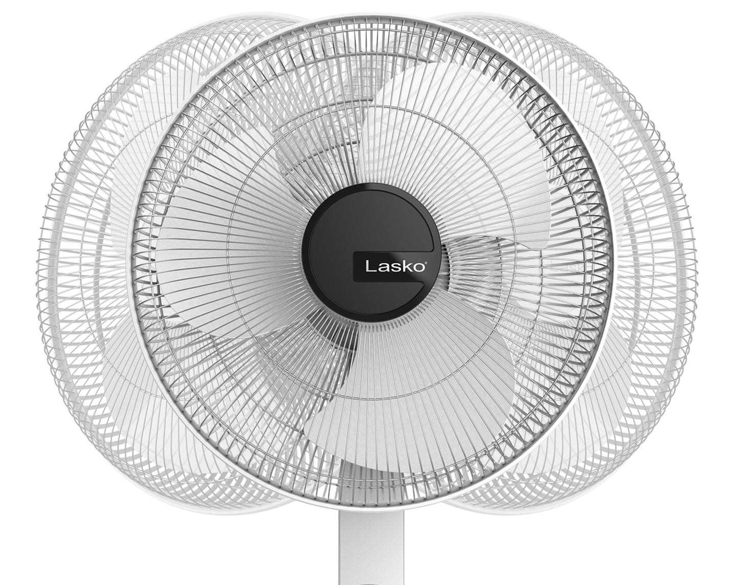 Lasko S16614 16" 4-Speed Oscillating Pedestal Fan with Remote Control: white