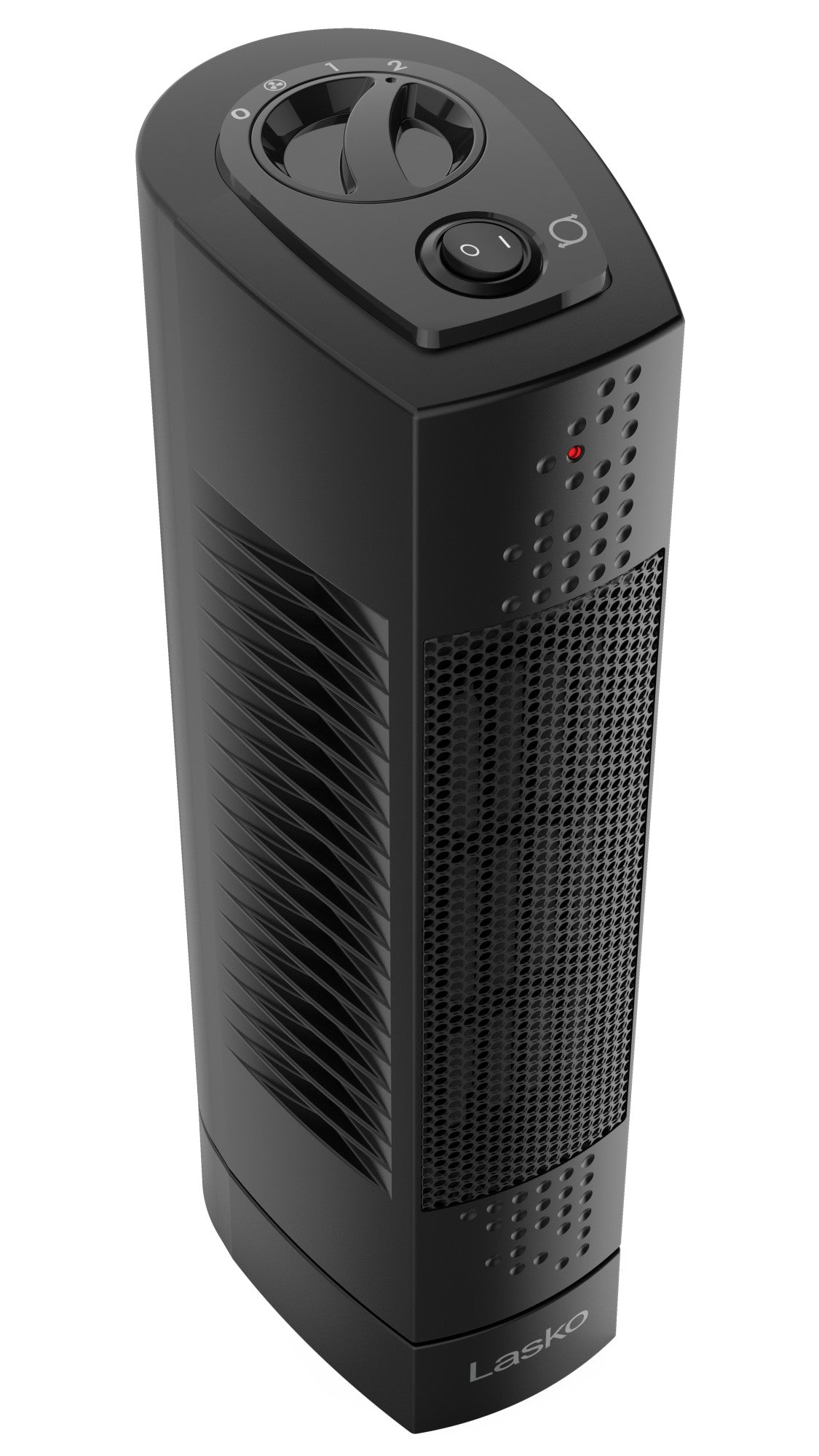 Lasko 1500W Ultra Slim Desktop Ceramic Tower Space Heater, CT14107, Black