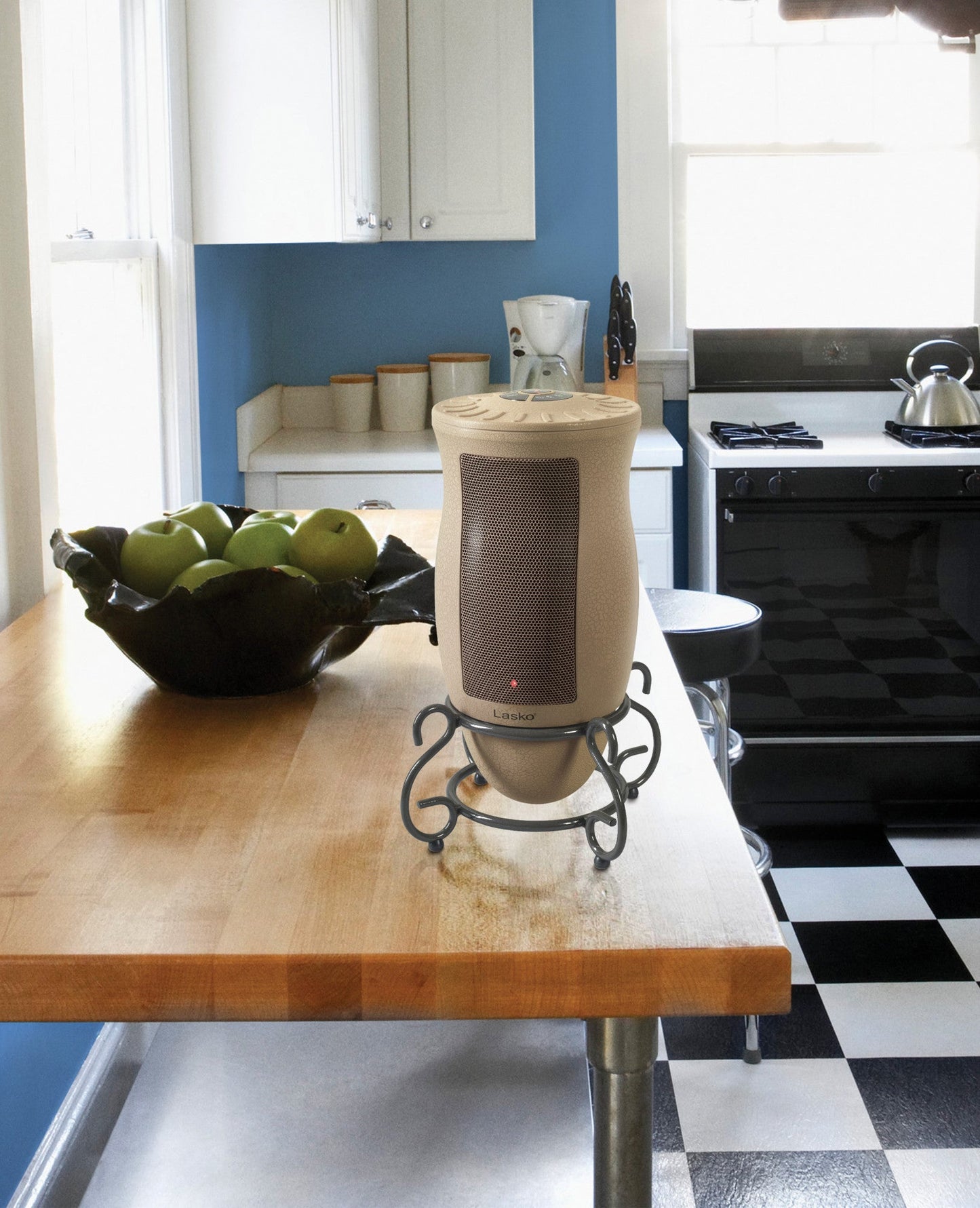 Lasko 1500W Electric Designer Series Ceramic Space Heater with Remote, 6435, Beige