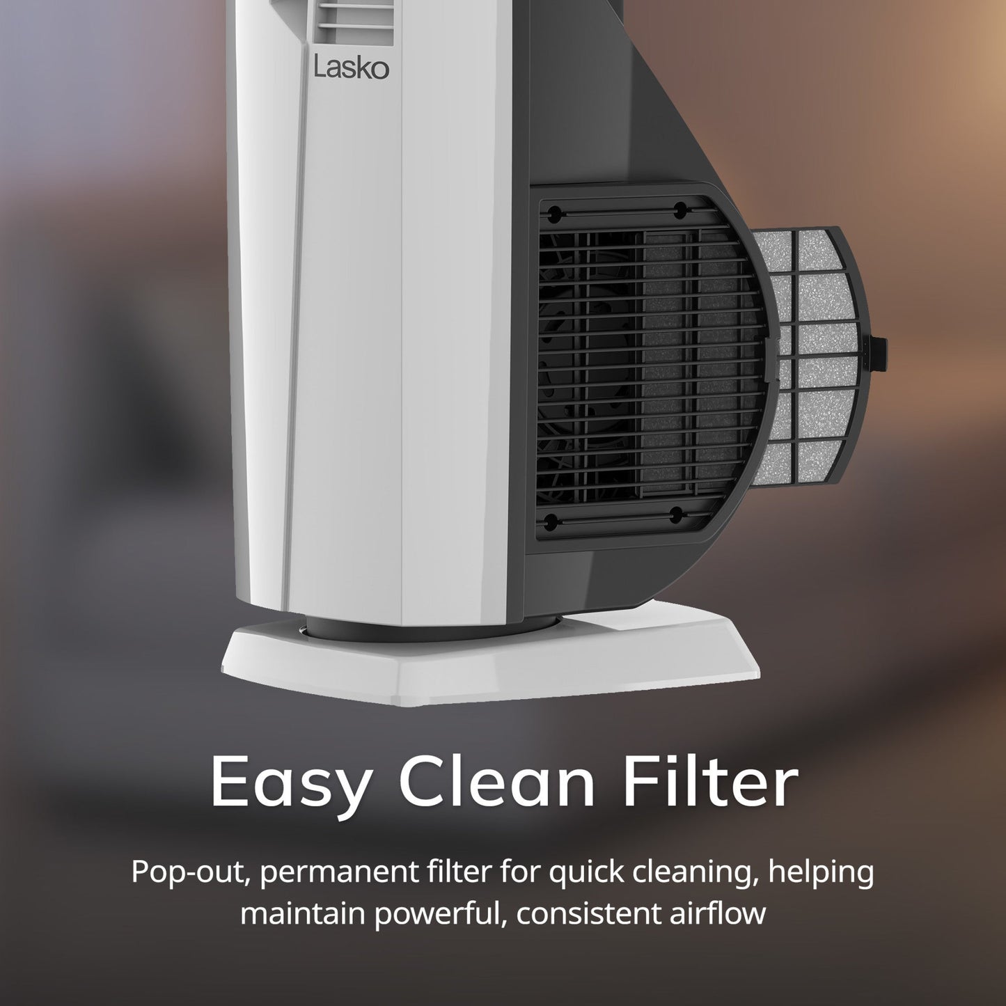 Lasko All Season High Velocity Hybrid Tower Fan and Space Heater in One with Remote Control, FHV820, White