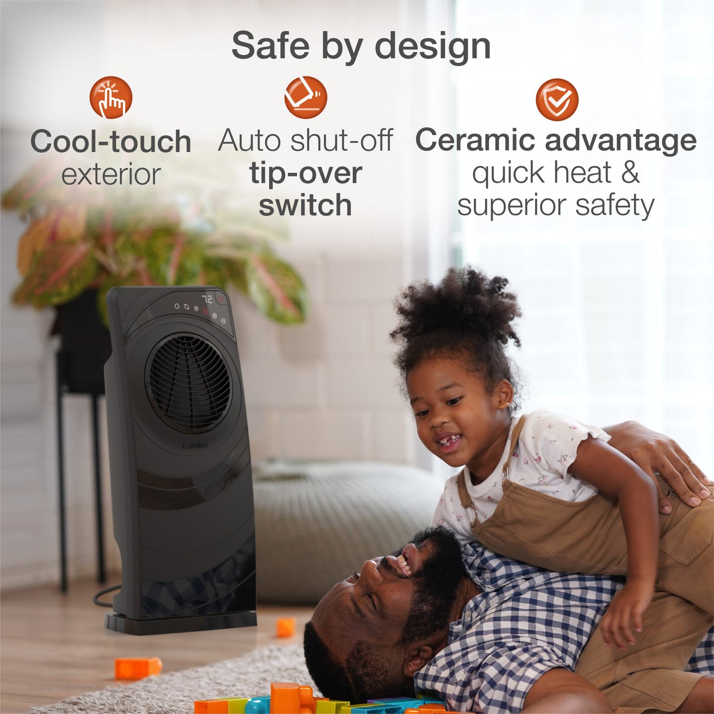 Lasko Elite Collection Revolution Ceramic Space Heater with Remote, CC23630, Black