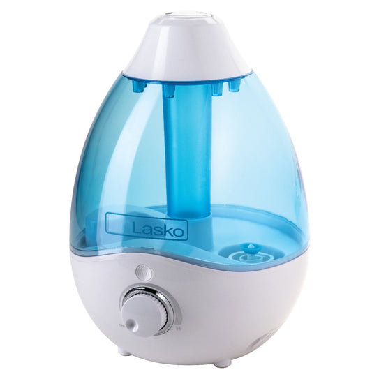 Lasko Ultrasonic Cool Mist Humidifier with Scent Tray and Nightlight, UH200, White and Blue