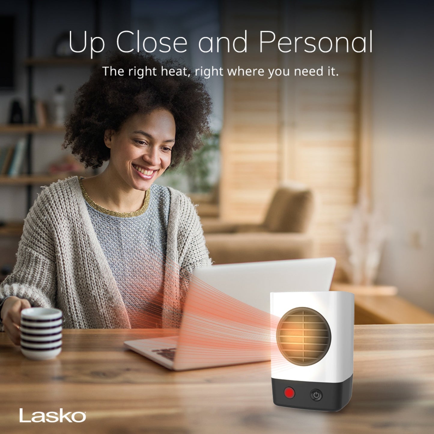 Lasko MyHeat? Mini Personal Ceramic Heater (white)