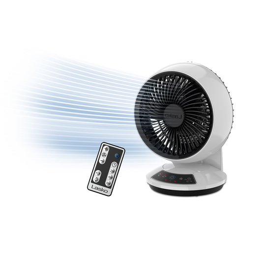 Lasko A12557 Whirlwind 7" Orbital Motion 3-Speed Air Circulator Fan: White
