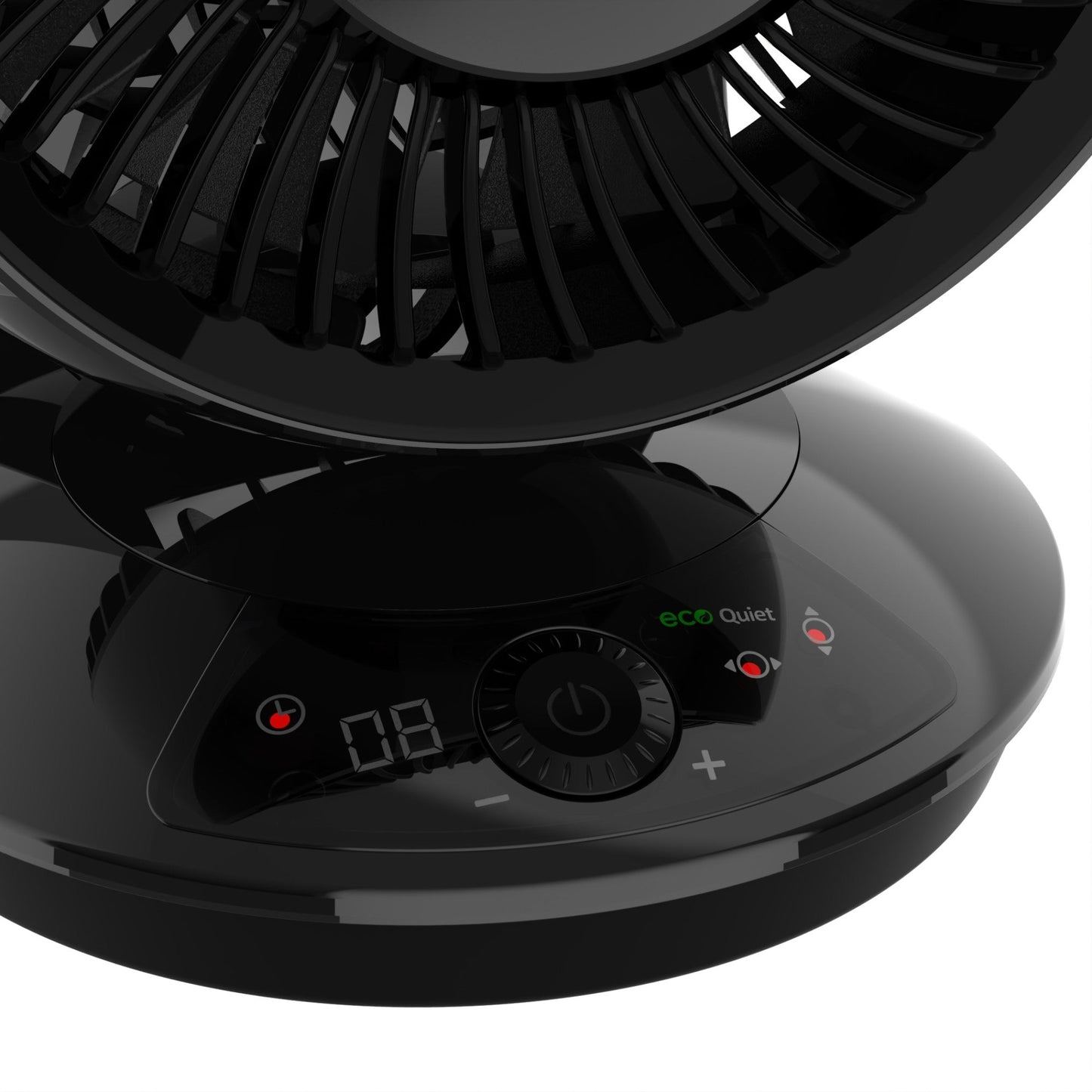 Lasko A12668 Whirlwind EcoQuiet 7" Orbital Motion 12-Speed Air Circulator Fan with Remote Control, Black